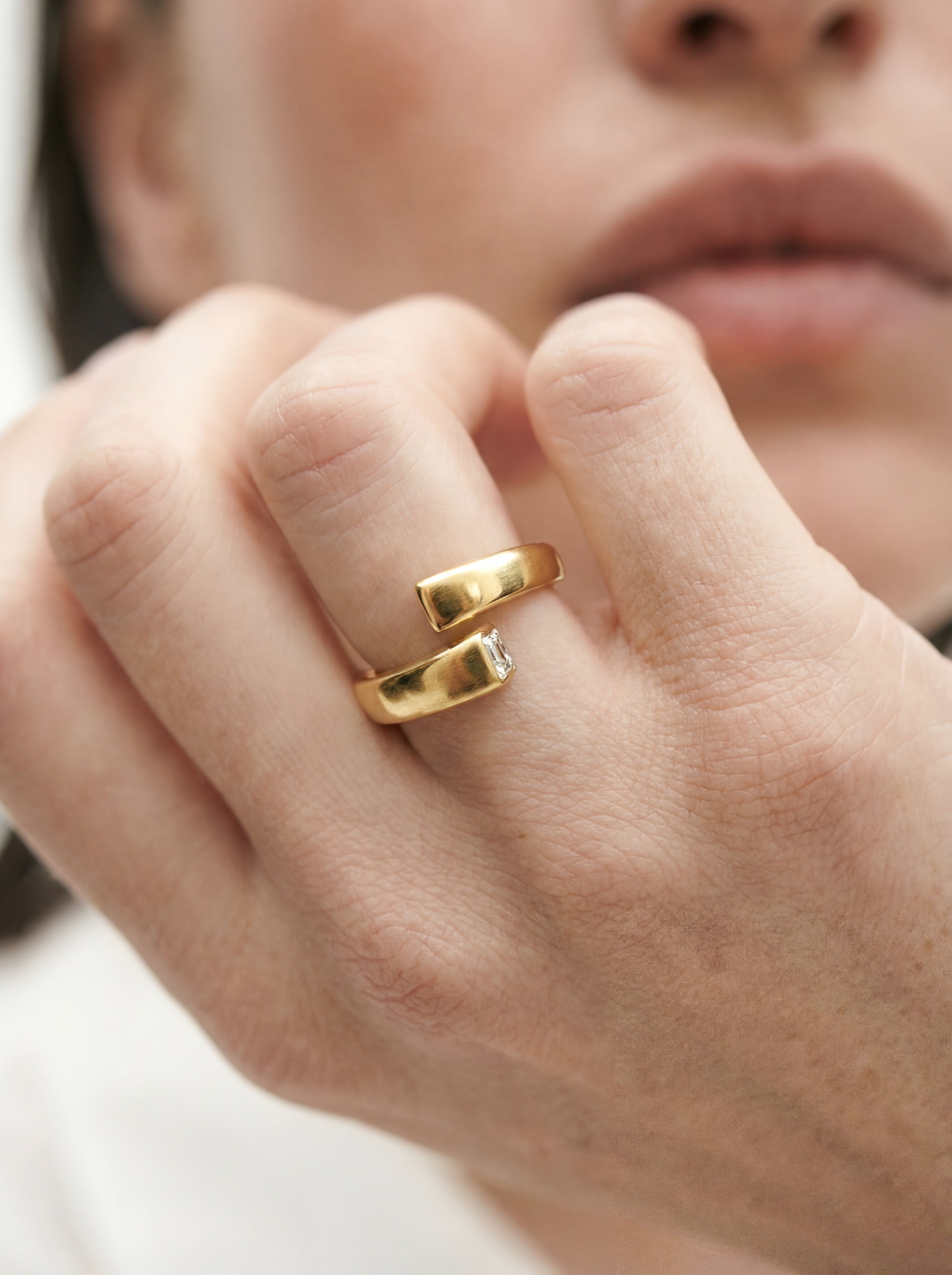Square Hug Ring