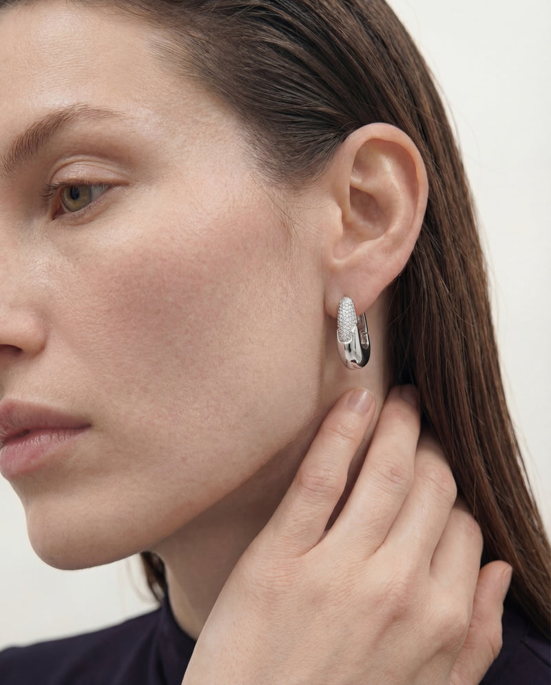 Fuse Silver Earrings