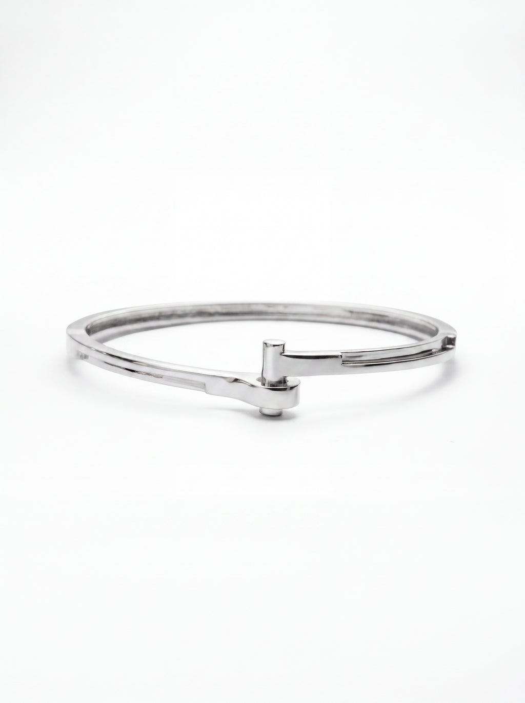 Lock Cuff Silver Bracelet