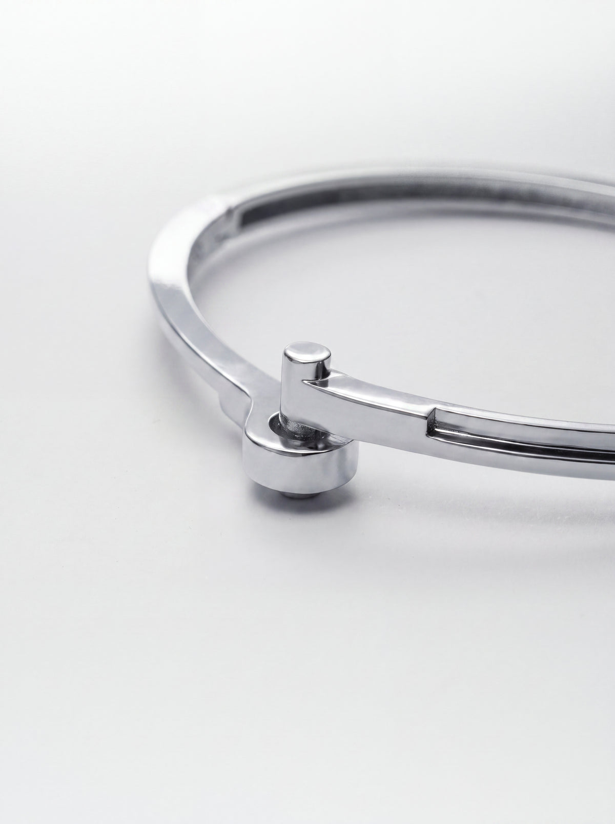Lock Cuff Silver Bracelet