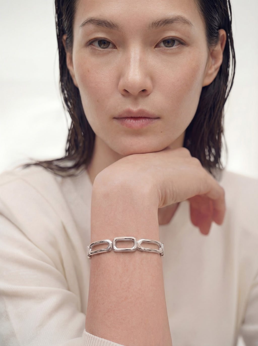 Duality Chain Silver Bracelet
