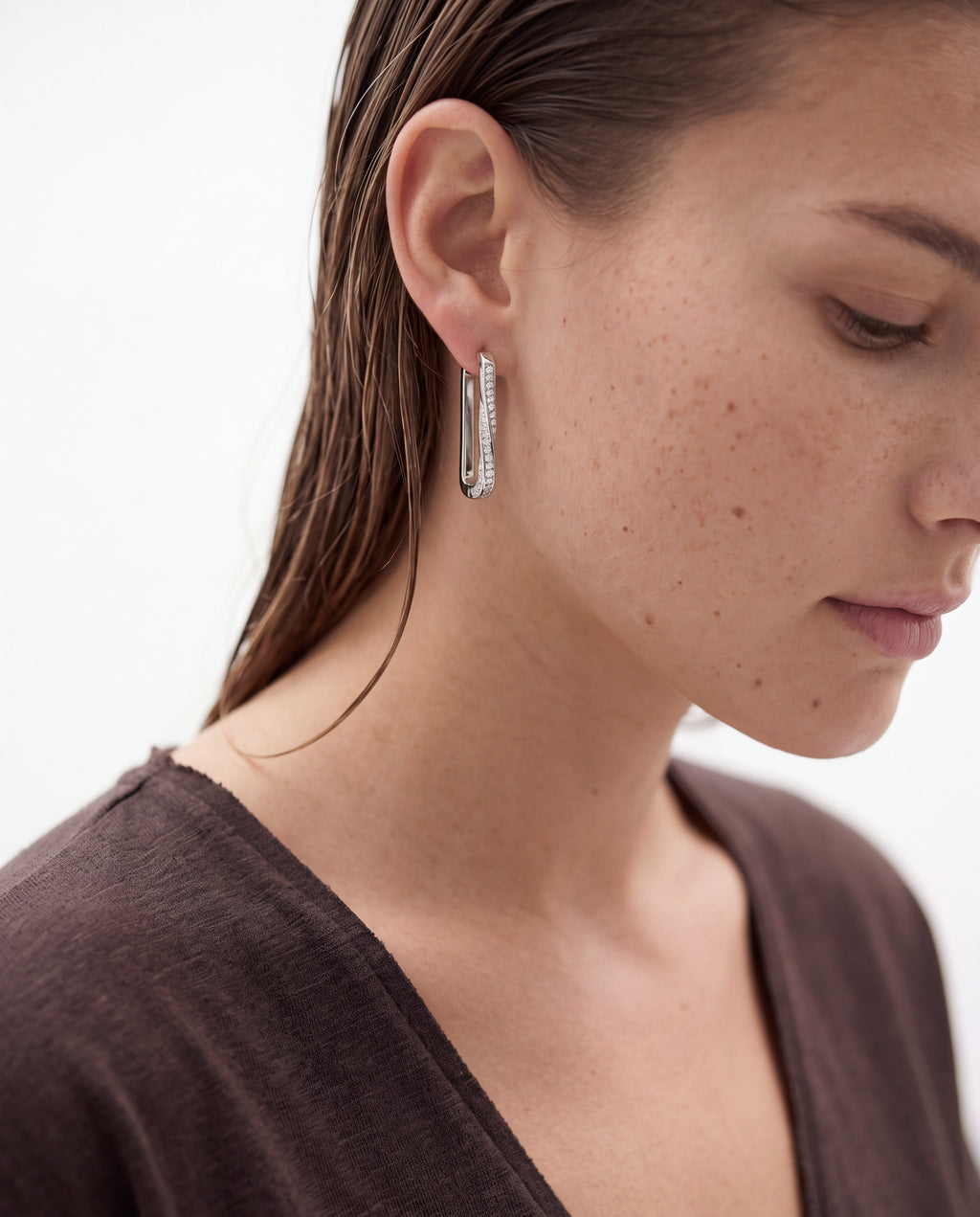 Interlace Silver Earrings