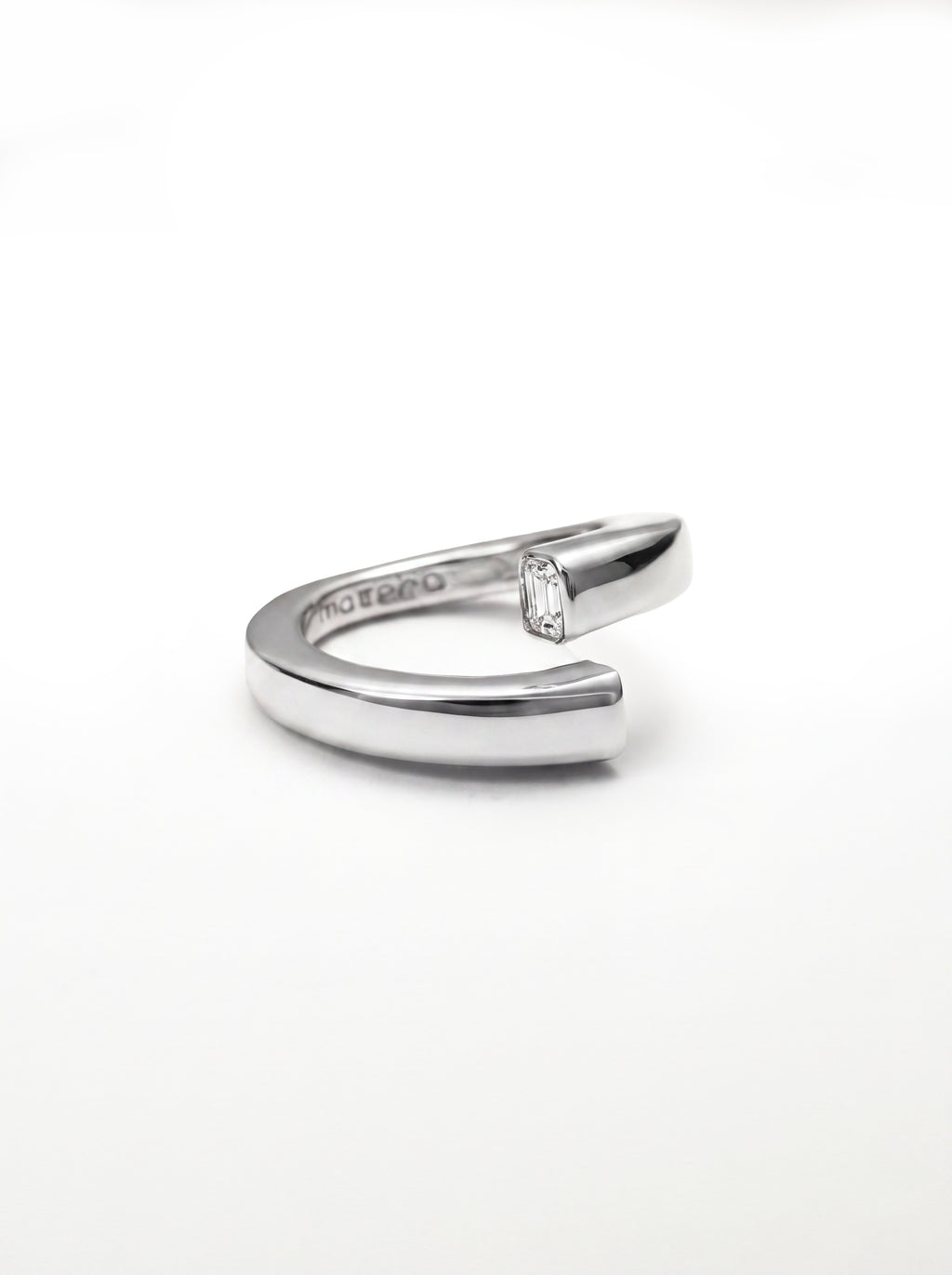 Square Hug Silver Ring