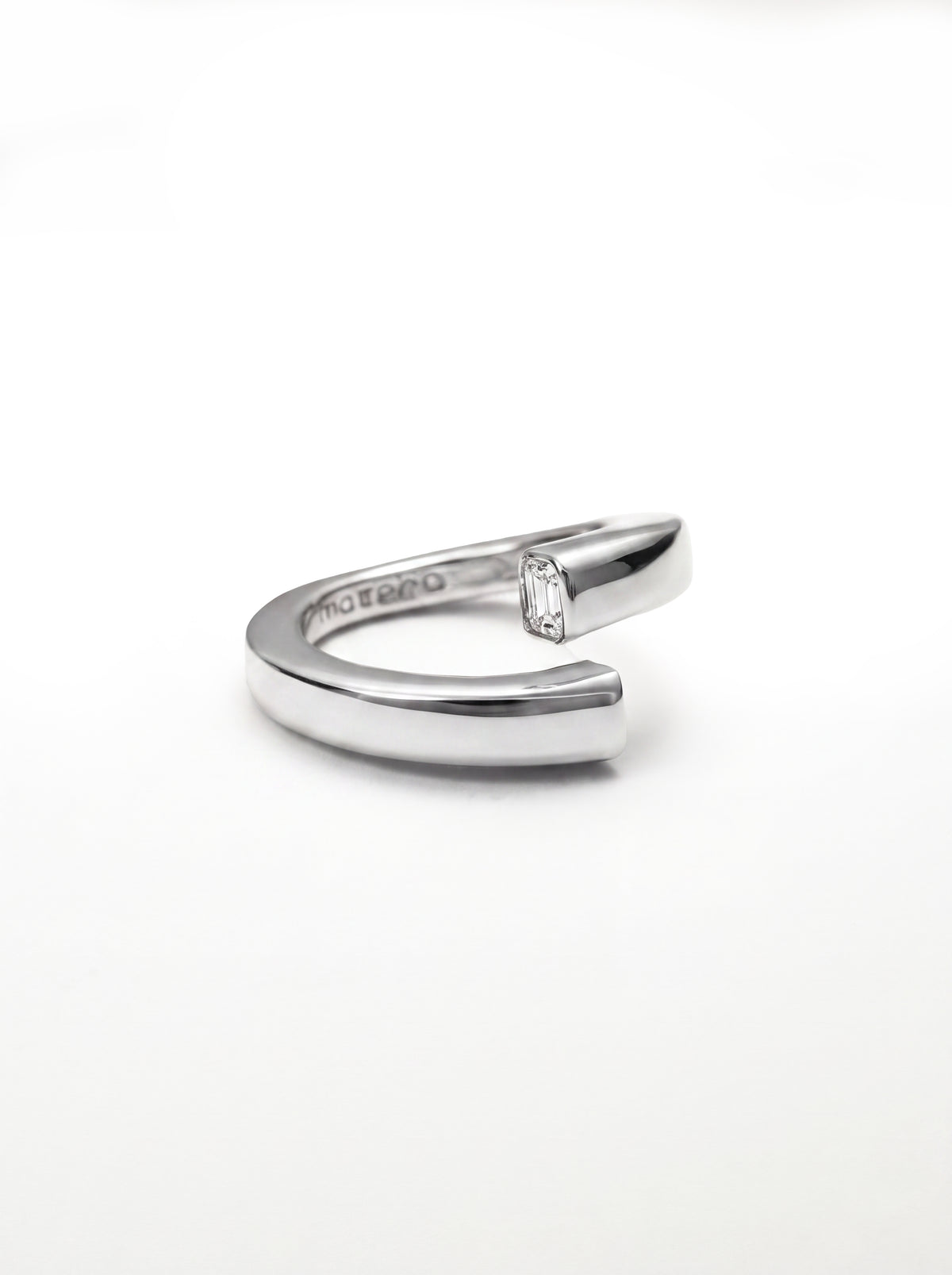 Square Hug Silver Ring