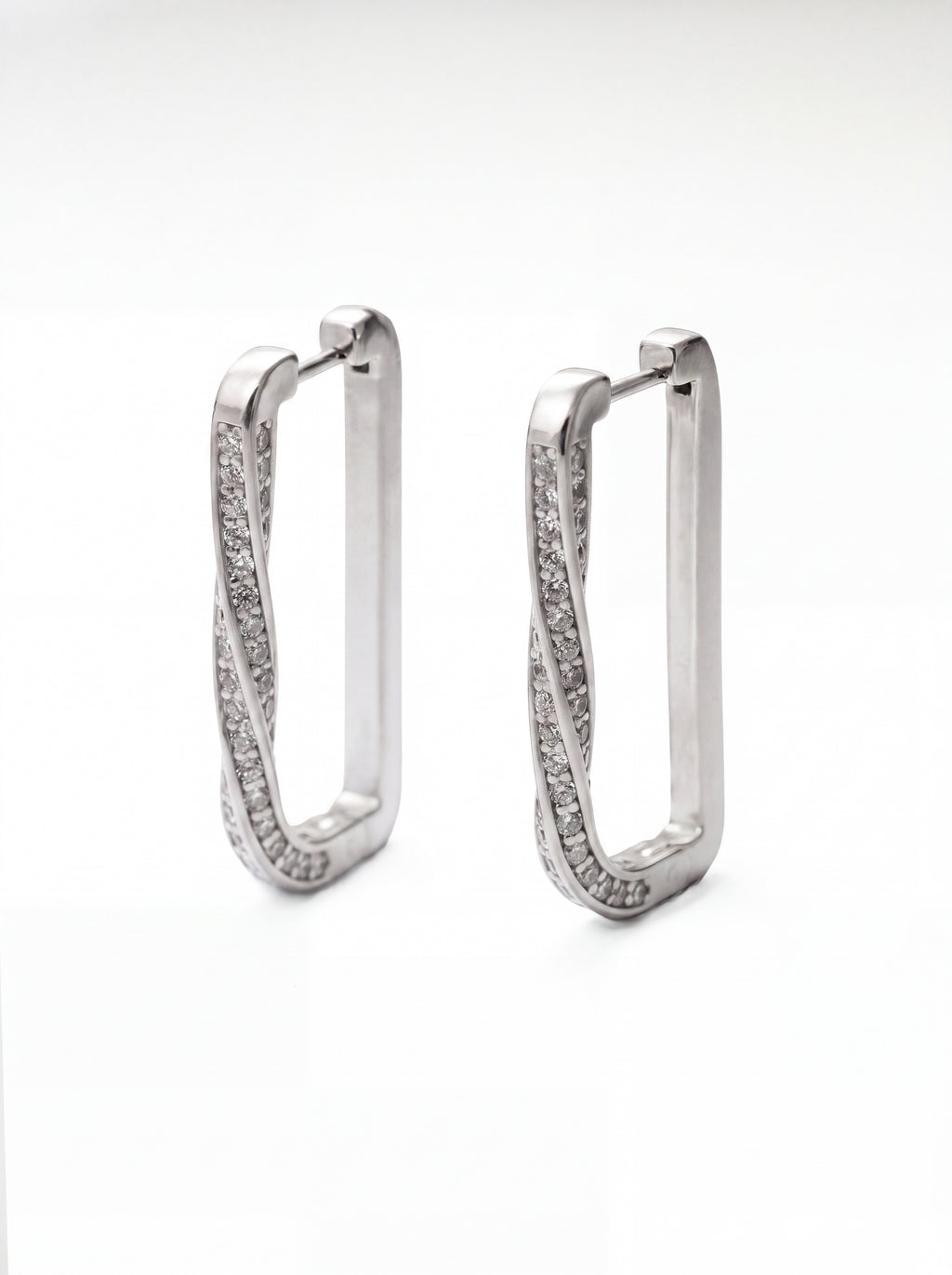 Interlace Silver Earrings